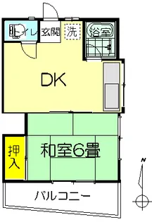 志賀コーポ【2階】の間取り