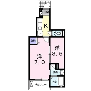 マリーゴールド【1階】の間取り