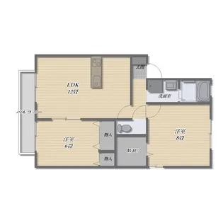 グランシャリオB【2階】の間取り