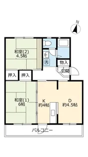 UR大久保東第三【5階】の間取り