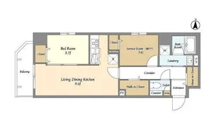 東京都墨田区千歳3【マンション】の間取り