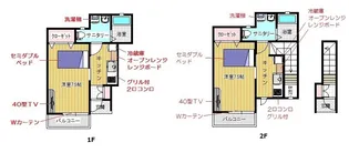 リルカC・D【1階】の間取り