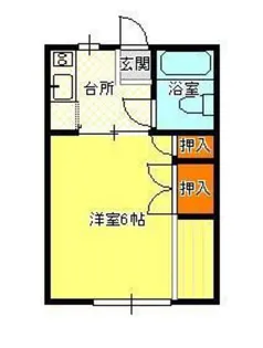山田ハイツI【1階】の間取り