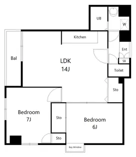ライオンズマンション恋ヶ窪【4階】の間取り