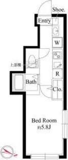 グランパセオ祐天寺ウエスト【1階】の間取り