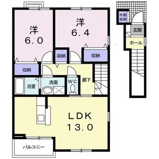 アルティプラーノIII【2階】の間取り