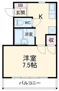 グリーンプラザA【1階】の間取り