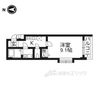 メゾンリズミィ【4階】の間取り