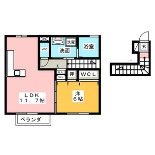 グラン ヴェルジュ【2階】の間取り