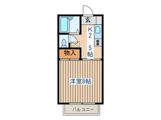 植木ハイツ3【1階】の間取り