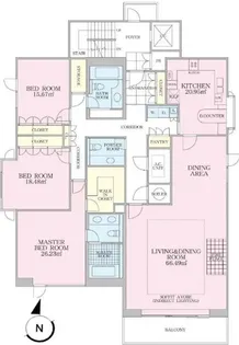 パシフィックハウス麻布台【2階】の間取り