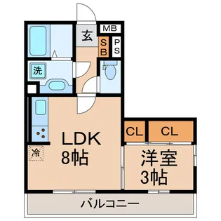 神奈川県横浜市神奈川区羽沢南1【マンション】の間取り