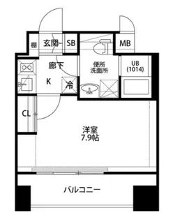 プレール・ドゥーク平和島【1階】の間取り