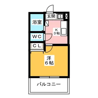 クレア北浦和【4階】の間取り