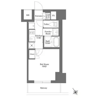 東京都北区岩淵町【マンション】の間取り