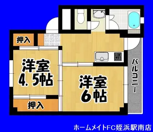 福岡県福岡市西区内浜1【マンション】の間取り