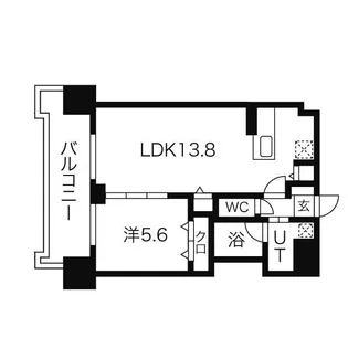マストライフ南4条【2階】の間取り