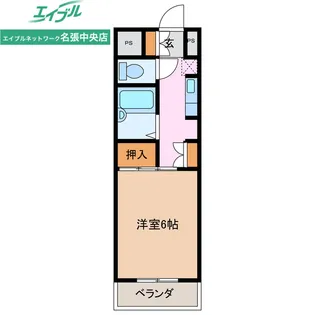 グラッツアモーレ名張【3階】の間取り