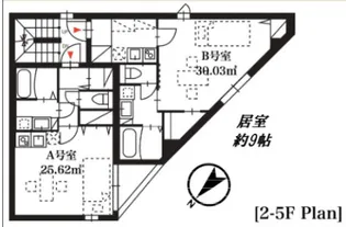 東京都新宿区新宿6【マンション】の間取り