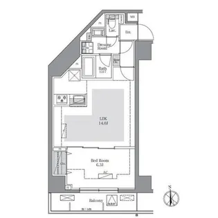 ラグゼナ八王子南町【15階】の間取り