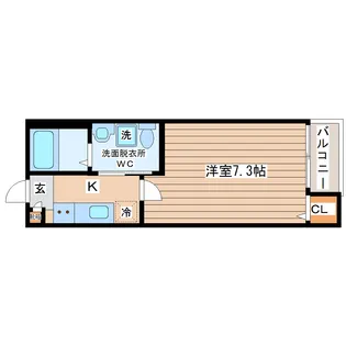 タマリンド長町【3階】の間取り