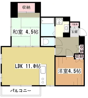 エスポワール【5階】の間取り