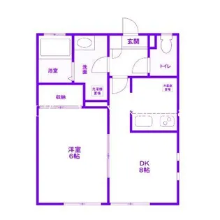 ライズ新杉田【1階】の間取り
