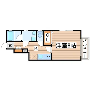 アスコット大野田【1階】の間取り