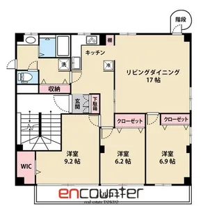 富士見台二丁目ビル【3階】の間取り