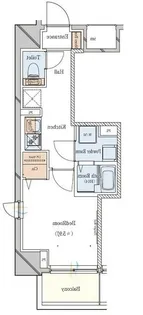 東京都北区田端4【マンション】の間取り