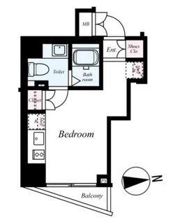 ル リオン五反田【7階】の間取り