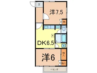 パ-クヒル【2階】の間取り