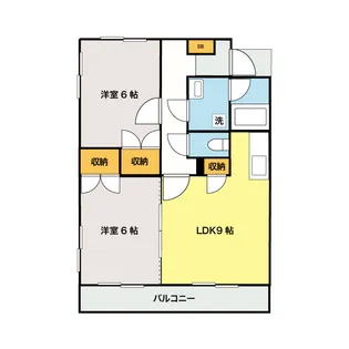 サンライズ竜南【1階】の間取り