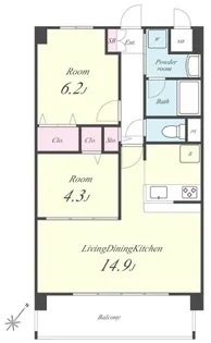 ルミエール【2階】の間取り