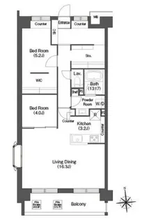 コンフォリア高島平【4階】の間取り