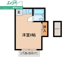 ミューズコーポ高野A【1階】の間取り