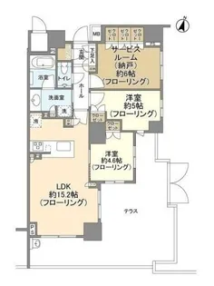 ブランズ東品川【1階】の間取り