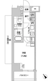 メトロステージ上野【3階】の間取り