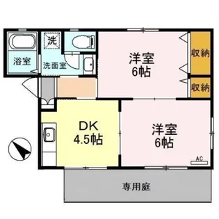 フローラルムーンリッチ【1階】の間取り