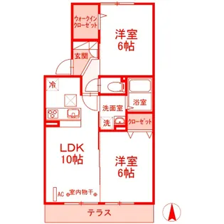 コンフォート湘南山手I【1階】の間取り
