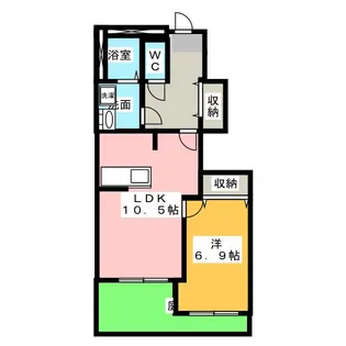 コンフォートハイム【1階】の間取り