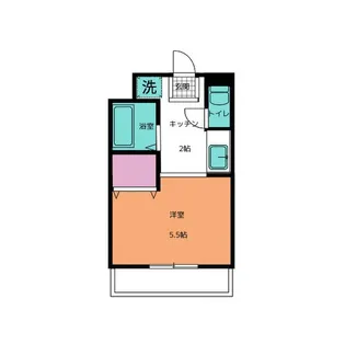 ヴィラ・ステューディオ【2階】の間取り