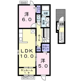 シーサイド I.O【2階】の間取り