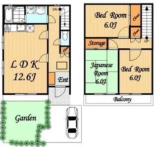 東京都日野市百草【アパート】の間取り