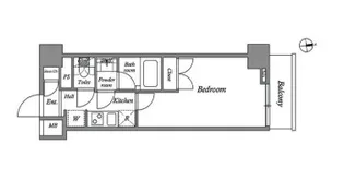 東京都新宿区西五軒町【マンション】の間取り