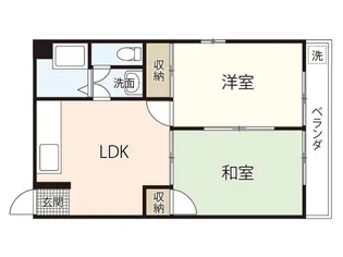 松本レヂデンス【3階】の間取り