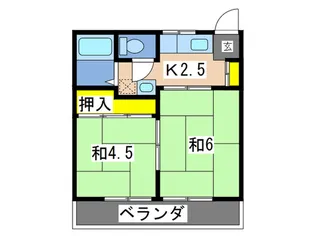 サンハイツ【2階】の間取り