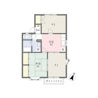 ジェネス・モーリーA【1階】の間取り