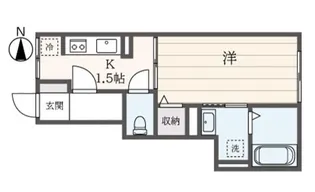 東京都八王子市元横山町1【アパート】の間取り