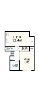 東高松アパート【1階】の間取り